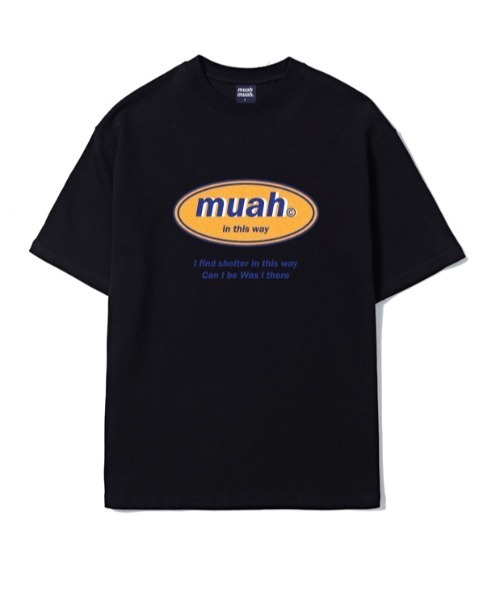 muahmuah(ムーアムーア)の「『muah muah/ムーアムーア』COMBINE MUAH PRINTING T-SHIRT/コンバインロゴプリント 半袖Tシャツ(Tシャツ/カットソー・レディース・ブラック/ライトパープル/ホワイト・FREE)」の18枚目の写真
