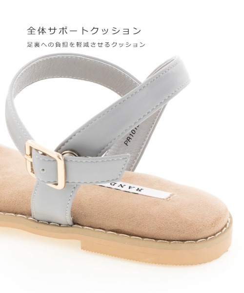 RANDA(ランダ)の「ストレスフリー/ゴールドバックルストラップフラットサンダル(サンダル・レディース・ホワイト/ブラウン/ブルー・LL/M/L/S)」の15枚目の写真
