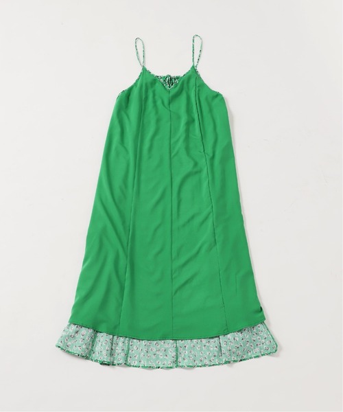 SLOBE IENA（スローブイエナ）の「パンジープリントキャミワンピース【手洗い可能】◆（ワンピース・レディース・ネイビー/グリーン・FREE）」の13枚目の写真