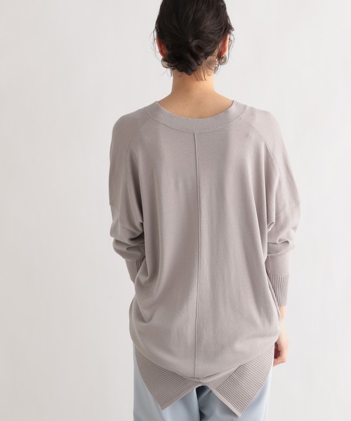 LE FOYER（ルフォワイエ）の「ベーシックカーディガン（ニット/セーター・レディース・ライトグレー/ライトブルー/ベージュ・38）」の14枚目の写真