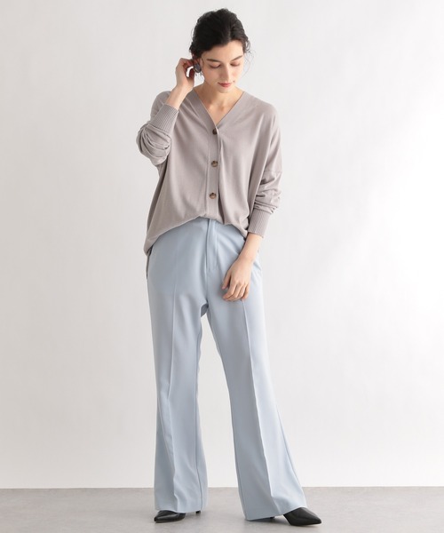 LE FOYER（ルフォワイエ）の「ベーシックカーディガン（ニット/セーター・レディース・ライトグレー/ライトブルー/ベージュ・38）」の7枚目の写真