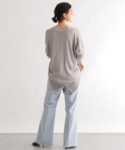 LE FOYER（ルフォワイエ）の「ベーシックカーディガン（ニット/セーター・レディース・ライトグレー/ライトブルー/ベージュ・38）」の10枚目の写真