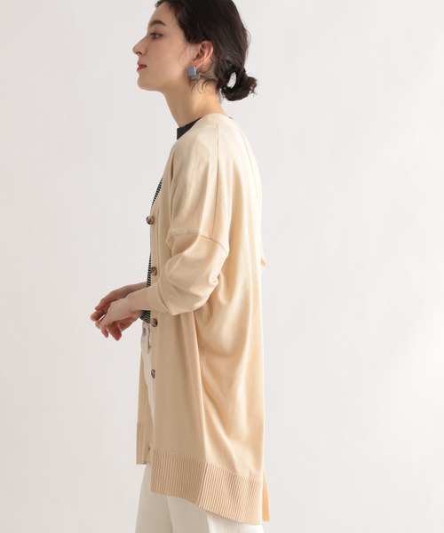 LE FOYER（ルフォワイエ）の「ベーシックカーディガン（ニット/セーター・レディース・ライトグレー/ライトブルー/ベージュ・38）」の22枚目の写真