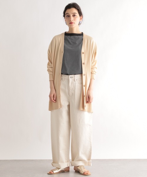 LE FOYER（ルフォワイエ）の「ベーシックカーディガン（ニット/セーター・レディース・ライトグレー/ライトブルー/ベージュ・38）」の15枚目の写真