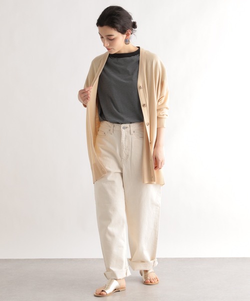 LE FOYER（ルフォワイエ）の「ベーシックカーディガン（ニット/セーター・レディース・ライトグレー/ライトブルー/ベージュ・38）」の16枚目の写真