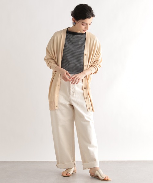 LE FOYER（ルフォワイエ）の「ベーシックカーディガン（ニット/セーター・レディース・ライトグレー/ライトブルー/ベージュ・38）」の17枚目の写真