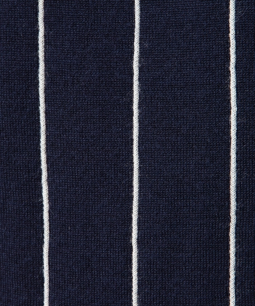 BEAUTY&YOUTH UNITED ARROWS（ビューティーアンドユースユナイテッドアローズ）の「BY リバーシブル ボーダー/ストライプ クルーネック ニット ◆（ニット/セーター・メンズ・ホワイト/ネイビー・SMALL/MEDIUM/LARGE/X-LARGE）」の10枚目の写真