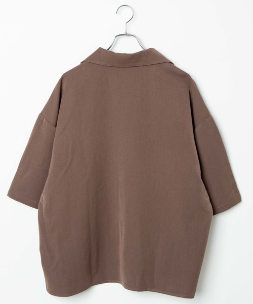 LUCY（ルーシー）の「LUCY/T/R LOOSE LAPEL SHIRT（シャツ/ブラウス・メンズ・ブラック/ブラウン・MEDIUM/LARGE）」の5枚目の写真