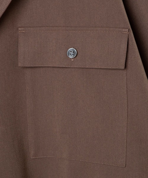 LUCY（ルーシー）の「LUCY/T/R LOOSE LAPEL SHIRT（シャツ/ブラウス・メンズ・ブラック/ブラウン・MEDIUM/LARGE）」の7枚目の写真