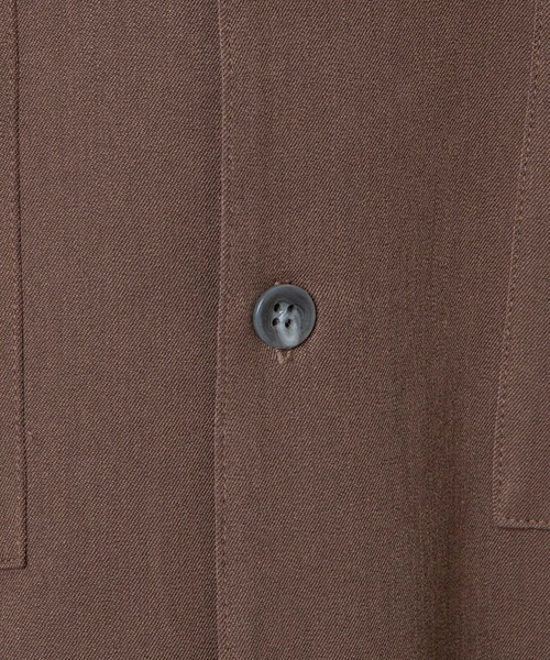 LUCY（ルーシー）の「LUCY/T/R LOOSE LAPEL SHIRT（シャツ/ブラウス・メンズ・ブラック/ブラウン・MEDIUM/LARGE）」の8枚目の写真