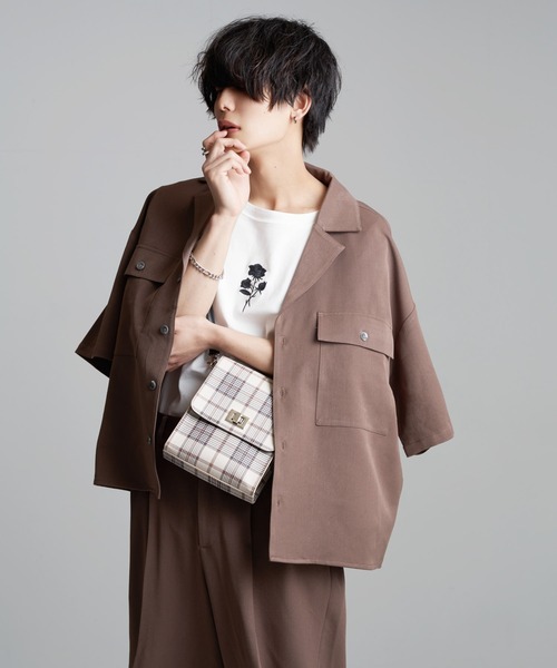 LUCY（ルーシー）の「LUCY/T/R LOOSE LAPEL SHIRT（シャツ/ブラウス・メンズ・ブラック/ブラウン・MEDIUM/LARGE）」の13枚目の写真