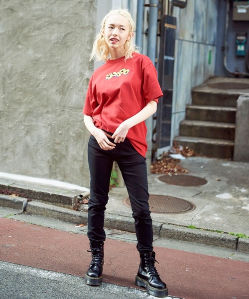 X-girl（エックスガール）の「BASIC SKINNY PANTS（その他パンツ・レディース・ブラック/ライトパープル・M/XS/S）」の21枚目の写真