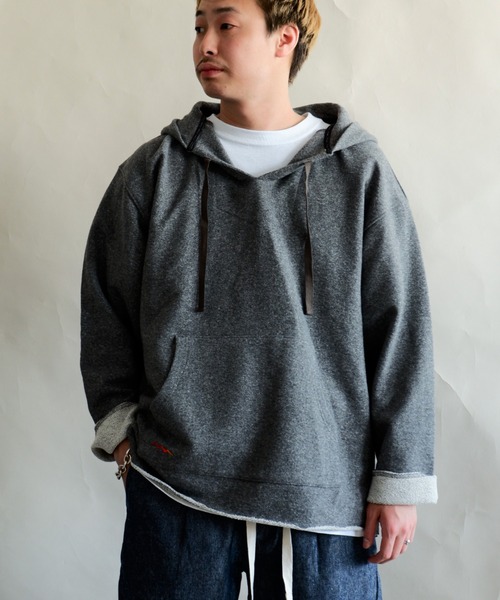 MANASTASH（マナスタッシュ）の「MANASTASH/マナスタッシュ　WOOLLY BAJA HOODIE ウーリーバハフーディー　7113123（パーカー・メンズ・ブラック/ブラウン/グレー・MEDIUM/LARGE/X-LARGE）」の2枚目の写真