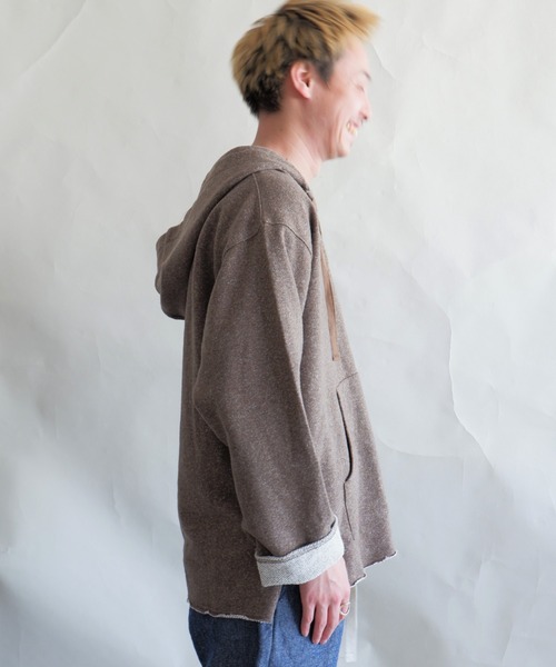 MANASTASH（マナスタッシュ）の「MANASTASH/マナスタッシュ　WOOLLY BAJA HOODIE ウーリーバハフーディー　7113123（パーカー・メンズ・ブラック/ブラウン/グレー・MEDIUM/LARGE/X-LARGE）」の9枚目の写真