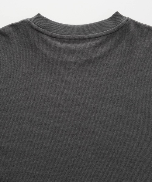 ＆yam（アンドヤム）の「デコボコ織カレッジロンT【親子お揃い/リンクコーデ】（Tシャツ/カットソー・キッズ・ベージュ/ブラック/ホワイト/ブルー・140-150cm/150-160cm/120-130cm/110-120cm/130-140cm）」の18枚目の写真