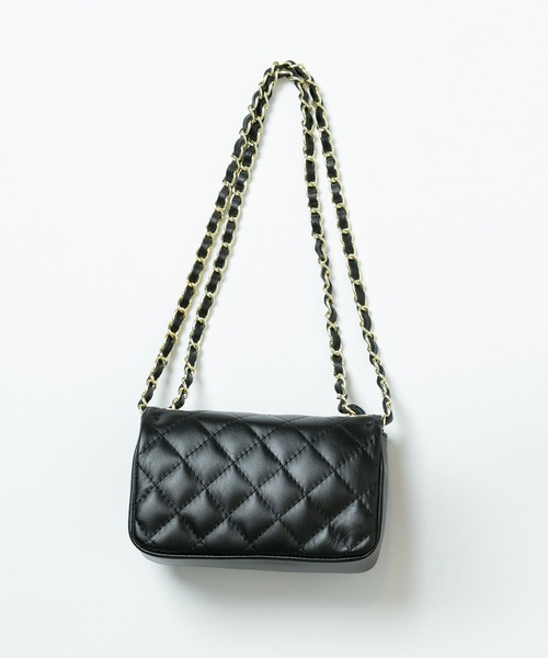 allureville（アルアバイル）の「キルティングチェーンショルダー（ショルダーバッグ・レディース・ブラック/レッド・2）」の8枚目の写真