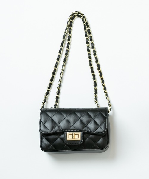 allureville（アルアバイル）の「キルティングチェーンショルダー（ショルダーバッグ・レディース・ブラック/レッド・2）」の10枚目の写真