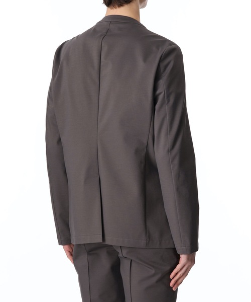 ATTACHMENT（アタッチメント）の「PONTE JERSEY COOLARLESS BLAZER（テーラードジャケット・メンズ・ブラウン/ブラック・1/2/3）」の4枚目の写真