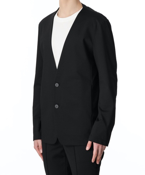 ATTACHMENT（アタッチメント）の「PONTE JERSEY COOLARLESS BLAZER（テーラードジャケット・メンズ・ブラウン/ブラック・1/2/3）」の7枚目の写真