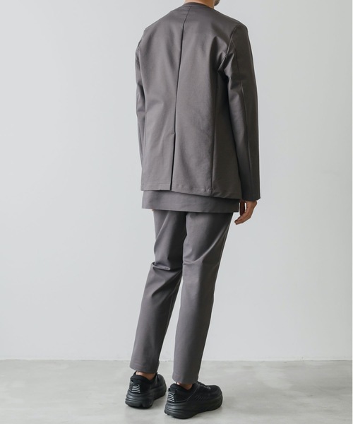 ATTACHMENT（アタッチメント）の「PONTE JERSEY COOLARLESS BLAZER（テーラードジャケット・メンズ・ブラウン/ブラック・1/2/3）」の14枚目の写真