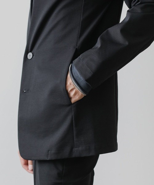 ATTACHMENT（アタッチメント）の「PONTE JERSEY COOLARLESS BLAZER（テーラードジャケット・メンズ・ブラウン/ブラック・1/2/3）」の21枚目の写真