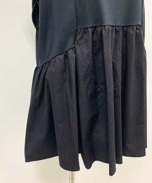 PICCIN（ピッチン）の「【M～XXLサイズ】布帛切替カットプルオーバー（Tシャツ/カットソー・レディース・ブラック/オフホワイト・M/L/XL/XXL）」の16枚目の写真