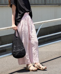 PUAL CE CIN | 麻キャンバスクリンクルパンツ(その他パンツ)