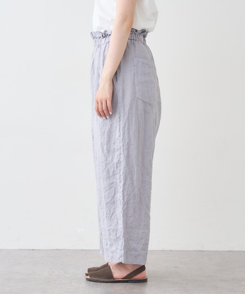 PUAL CE CIN（ピュアルセシン）の「麻キャンバスクリンクルパンツ（その他パンツ・レディース・ブラック/イエロー/ピンク/ブルー・FREE）」の18枚目の写真