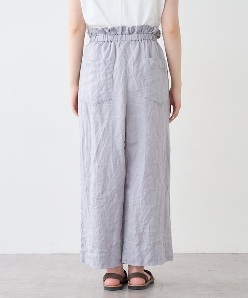 PUAL CE CIN（ピュアルセシン）の「麻キャンバスクリンクルパンツ（その他パンツ・レディース・ブラック/イエロー/ピンク/ブルー・FREE）」の9枚目の写真