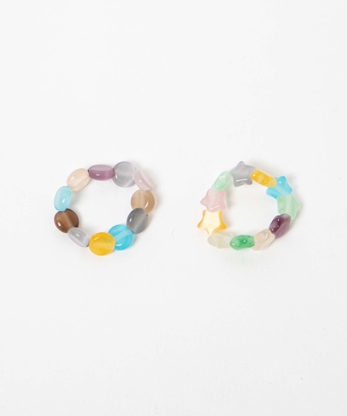 WEGO（ウィゴー）の「WEGO/【2点セット】マルチビーズリング（リング・レディース・その他1/その他2・FREE）」の4枚目の写真