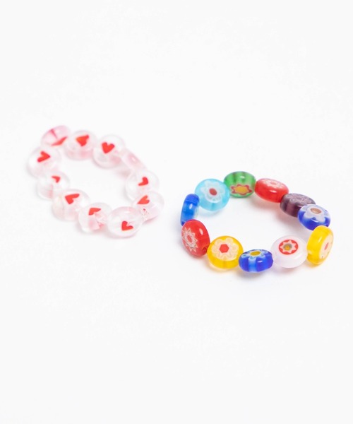 WEGO（ウィゴー）の「WEGO/【2点セット】マルチビーズリング（リング・レディース・その他1/その他2・FREE）」の3枚目の写真