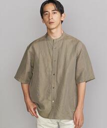 BEAUTY&YOUTH UNITED ARROWS | BY WRINKLE ストライプ バンドカラー ボックス シャツ(シャツ/ブラウス)