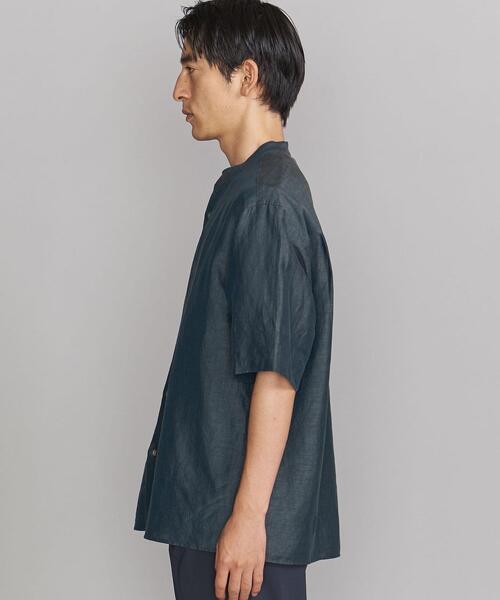 ストライプバンドカラーボックスシャツ MORE PRICE DOWN】ストライプバンドカラーボックスシャツ | COO