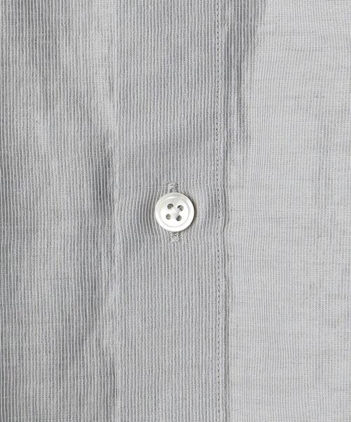 BEAUTY&YOUTH UNITED ARROWS（ビューティーアンドユースユナイテッドアローズ）の「BY WRINKLE ストライプ バンドカラー ボックス シャツ（シャツ/ブラウス・メンズ・ライトグレー/ネイビー/モカ・SMALL/MEDIUM/LARGE/X-LARGE）」の18枚目の写真