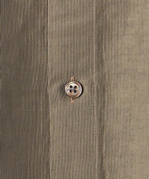 BEAUTY&YOUTH UNITED ARROWS（ビューティーアンドユースユナイテッドアローズ）の「BY WRINKLE ストライプ バンドカラー ボックス シャツ（シャツ/ブラウス・メンズ・ライトグレー/ネイビー/モカ・SMALL/MEDIUM/LARGE/X-LARGE）」の20枚目の写真