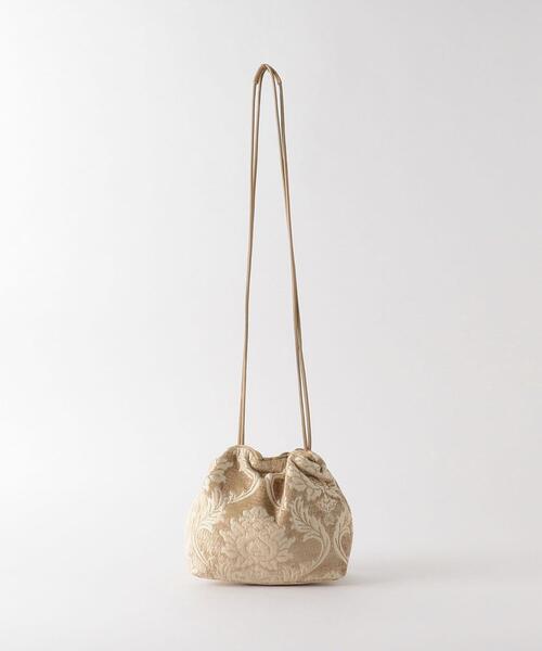 CONTROL FREAK / CTFK（コントロールフリーク）の「＜CONTROL FREAK＞ジャカード×チュール リバーシブル巾着 バッグ（ショルダーバッグ・レディース・ナチュラル/ライム・FREE）」の12枚目の写真