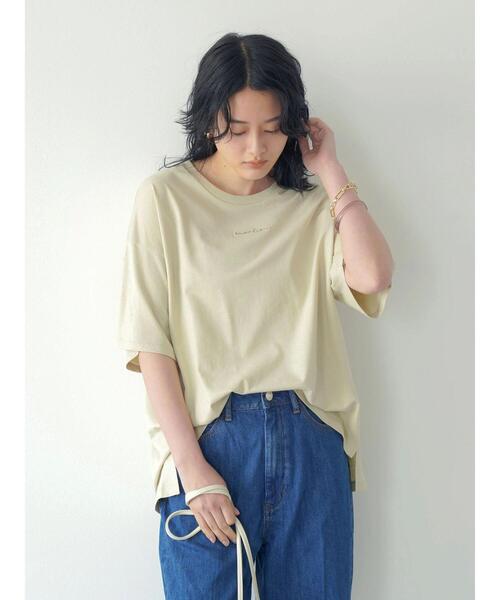 AMERICAN HOLIC(アメリカンホリック)の「刺繍ロゴカットプルオーバー(Tシャツ/カットソー・レディース・ベージュ/オフホワイト・M/L)」の5枚目の写真