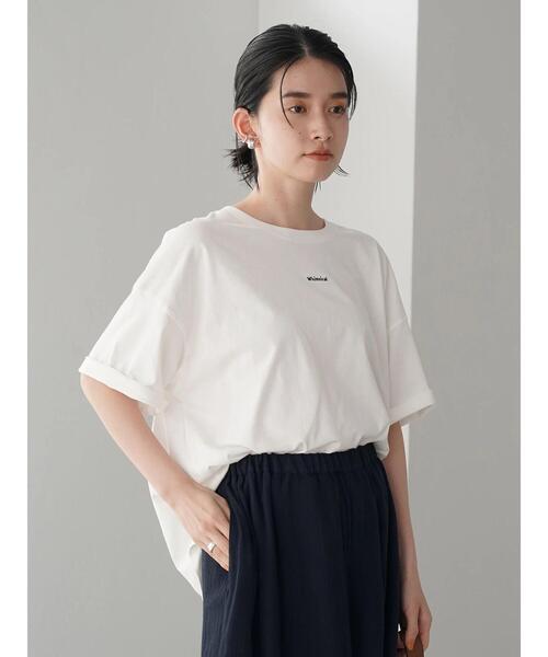AMERICAN HOLIC(アメリカンホリック)の「刺繍ロゴカットプルオーバー(Tシャツ/カットソー・レディース・ベージュ/オフホワイト・M/L)」の6枚目の写真