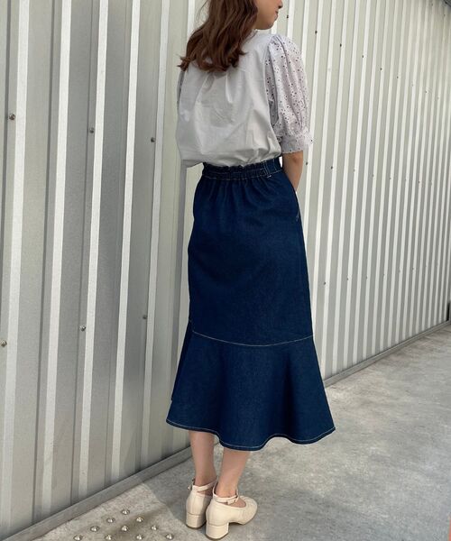 MAJESTIC LEGON（マジェスティックレゴン）の「着まわしリボンブラウス（シャツ/ブラウス・レディース・オフホワイト/ライトグレー/ブラック・SMALL/MEDIUM）」の16枚目の写真