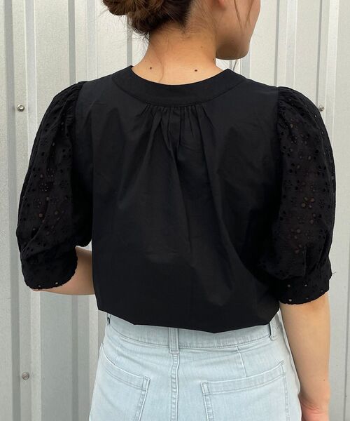 MAJESTIC LEGON（マジェスティックレゴン）の「着まわしリボンブラウス（シャツ/ブラウス・レディース・オフホワイト/ライトグレー/ブラック・SMALL/MEDIUM）」の20枚目の写真