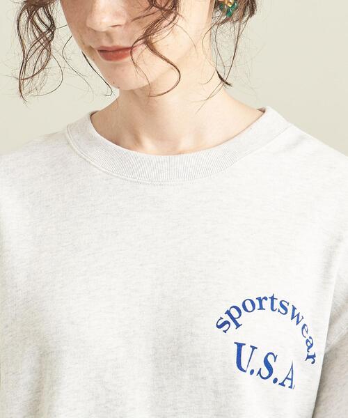 Russell Athletic（ラッセルアスレティック）の「【別注】＜RUSSELL ATHLETIC＞カレッジロゴスウェットプルオーバー ∴（スウェット・レディース・ライトグレー/ブラック/ワインレッド・FREE）」の20枚目の写真