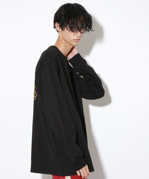 PBLIM（ページボーイリム）の「【PAGEBOYLIM】トライメッセージロンT（Tシャツ/カットソー・レディース・オフホワイト/ブラック/ブラウン/パープル・MEDIUM/LARGE）」の12枚目の写真