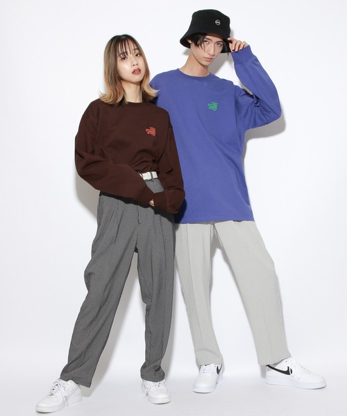 PBLIM（ページボーイリム）の「【PAGEBOYLIM】トライメッセージロンT（Tシャツ/カットソー・レディース・オフホワイト/ブラック/ブラウン/パープル・MEDIUM/LARGE）」の19枚目の写真