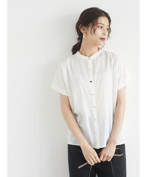 ELENCARE DUE（エレンカーレデュエ）の「・ELENCARE DUE ｲﾛｲﾛ釦5分袖ﾌﾞﾗｳｽ＊（シャツ/ブラウス・レディース・チャコールグレー/ベージュ/ブラック/オフホワイト・FREE）」の8枚目の写真