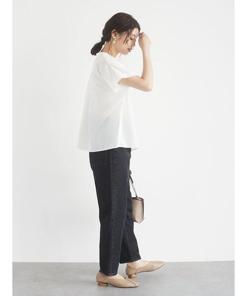 ELENCARE DUE（エレンカーレデュエ）の「・ELENCARE DUE ｲﾛｲﾛ釦5分袖ﾌﾞﾗｳｽ＊（シャツ/ブラウス・レディース・チャコールグレー/ベージュ/ブラック/オフホワイト・FREE）」の11枚目の写真