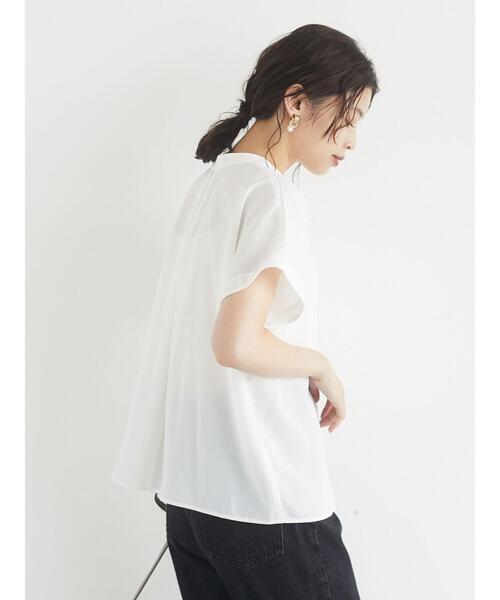 ELENCARE DUE（エレンカーレデュエ）の「・ELENCARE DUE ｲﾛｲﾛ釦5分袖ﾌﾞﾗｳｽ＊（シャツ/ブラウス・レディース・チャコールグレー/ベージュ/ブラック/オフホワイト・FREE）」の13枚目の写真