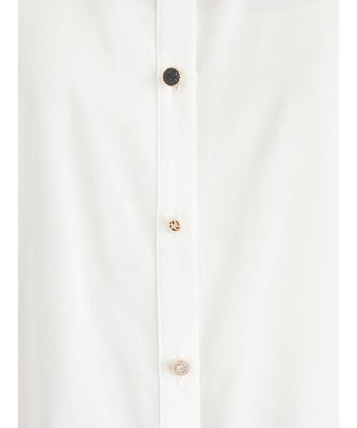 ELENCARE DUE（エレンカーレデュエ）の「・ELENCARE DUE ｲﾛｲﾛ釦5分袖ﾌﾞﾗｳｽ＊（シャツ/ブラウス・レディース・チャコールグレー/ベージュ/ブラック/オフホワイト・FREE）」の17枚目の写真