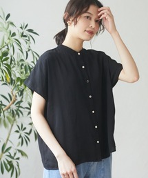 ELENCARE DUE | ・ELENCARE DUE ｲﾛｲﾛ釦5分袖ﾌﾞﾗｳｽ＊(シャツ/ブラウス)
