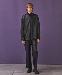 シンセティックレザーオーバージャケット(PUBLIC TOKYO) PUBLIC TOKYO（パブリックトウキョウ）の「シンセティックレザー