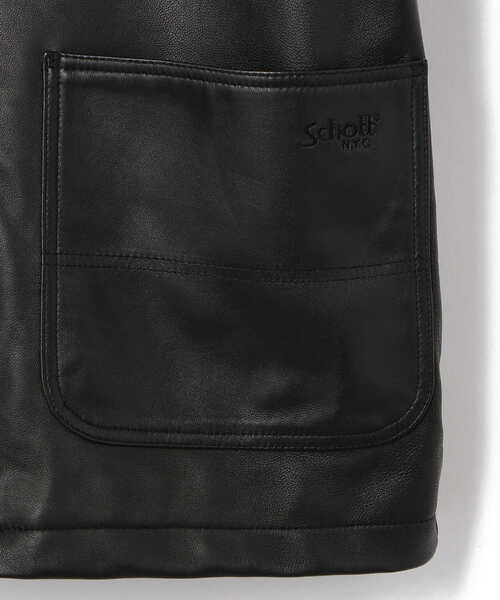 schott（ショット）の「Schott/ショット/LAMB LEATHER COVERALL JACKET/ラムレザー カバーオール（ライダースジャケット・メンズ・ブラック・SMALL/MEDIUM/LARGE/X-LARGE/XX-LARGE）」の13枚目の写真